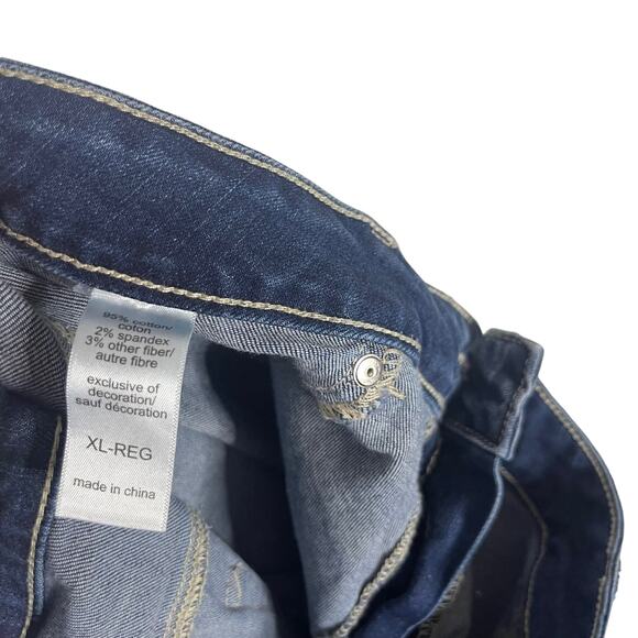 Maurices Women's Size XL W 36 Plaid Patch Fall Distressed Skinny Jeans - Picture 8 of 11